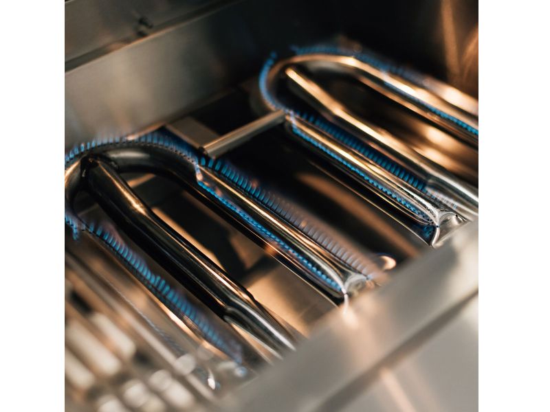 Summerset Quest 36-Inch 3 Burner Built-In Gas Grill with Rear Infrared Burner, Rotisserie Kit & Drop-In Griddle Plate - QST36