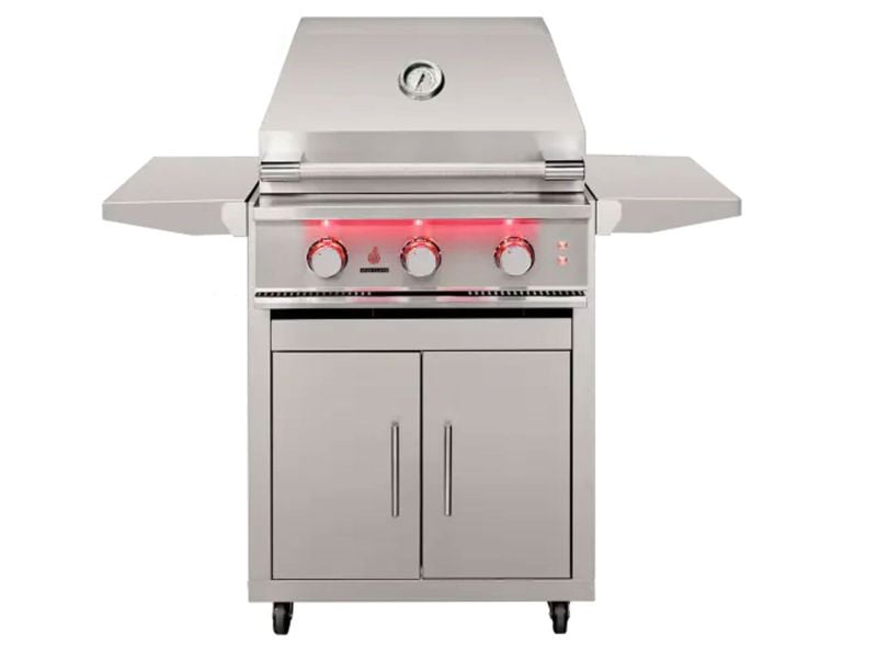 TrueFlame 25-Inch 3-Burner Freestanding Gas Grill